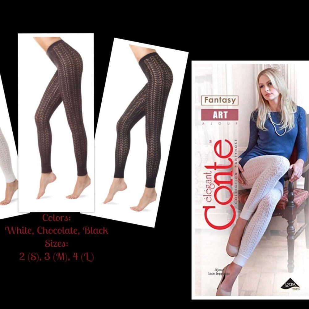 Conte Art - MicroModal Ajour Openwork Women's Leggings